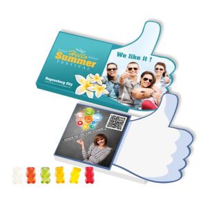 Fruchtgummi-Briefchen in Sonderform