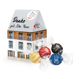 3D Oster Haus Lindt Lindor Pralinés mit Werbebedruckung