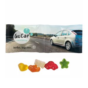 2er HARIBO Fruchtgummi Kettenbeutel mit Logodruck