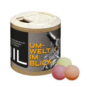 85 g Fruchtbonbons in Papier-Werbedose