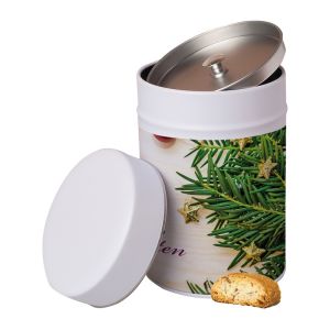 100 g Bio Cantuccini in Keksdose mit Werbeetikett