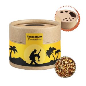 28 g HOT Karibik-Mix Gewürzmischung im Kraftpapierstreuer Mini mit Werbeetikett