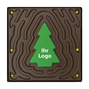 Schoko-Spiel Tannenbaum-Challenge Zartbitter mit Werbeanbringung