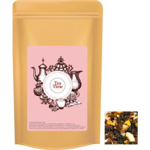 50 g Tee Blutorange im Midi Doypack mit Werbeetikett