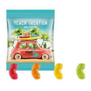 10 g Trolli Fruchtgummi Telefonhörer im Werbetütchen mit Logodruck