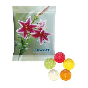 15 g HARIBO Mini-@-Zeichen Fruchtgummi im Werbetütchen mit Logodruck