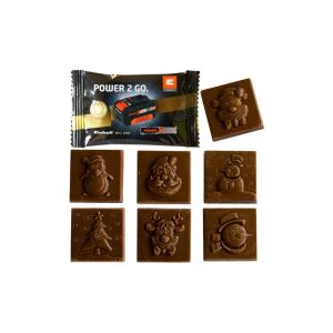 Bio Schokotäfelchen Weihnachten im Flowpack
