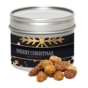 60 g Honig Nusskern Mix in Sichtfenster Dose mit Werbe-Etikett