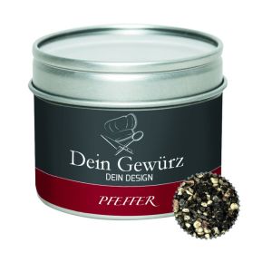 55 g Pfeffer geschrotet in Sichtfensterdose mit Werbeetikett