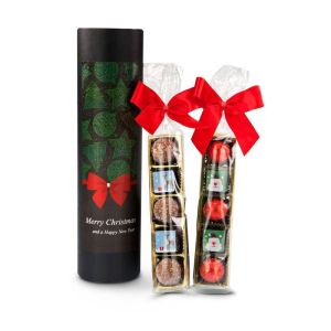 Präsent weihnachtliche Pralinenrolle