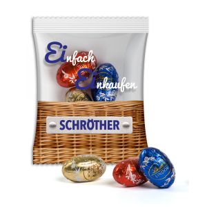 Lindt Lindor Schokoeier im Werbetütchen