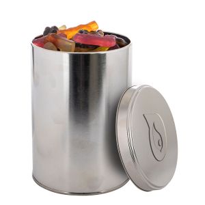 Lakritze in PKW-Form in 1,3 l Metalldose mit geprägtem Deckel