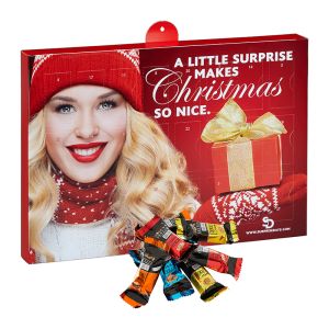 Lindt HELLO Mini Stick Adventskalender mit Werbedruck