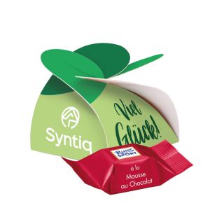 Ritter SPORT Schokowürfel Mousse au Chocolate in der Werbebox mit Logodruck