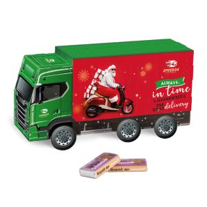 LKW Adventskalender Rettergut mit individuellem Werbedruck