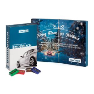 Lindt Adventskalender Buch mit Logodruck