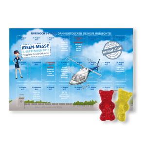 Wand-Adventskalender HARIBO Bärli mit Logodruck