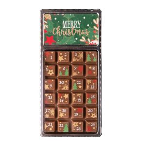 30 g Schoko-Tafel Adventskalender mit Werbeanbringung