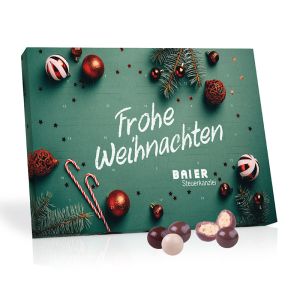 Zentis Tisch Adventskalender mit Werbedruck
