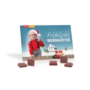 Tisch Adventskalender Classic Exklusiv mit Werbedruck
