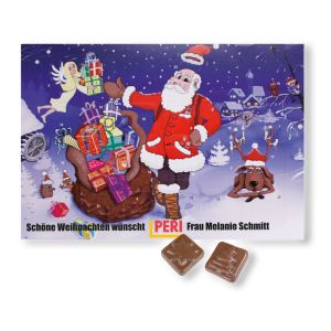 Personalisierbarer Tisch-Adventskalender mit Werbedruck