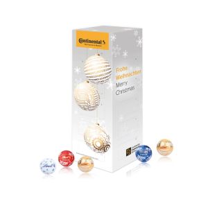 Adventskalender Lindor Turm mit Werbedruck