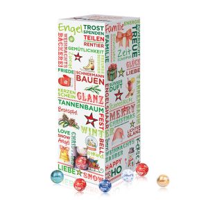 Ökologischer Adventsturm Lindt Lindor mit Werbedruck