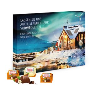 Adventskalender Ferrero Küsschen Hoch- oder Querformat mit Werbedruck