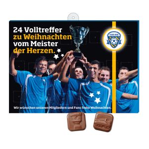 Fußball Schoko-Adventskalender mit Logodruck