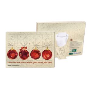 Organic Tisch Adventskalender Gourmet Edition mit Logodruck