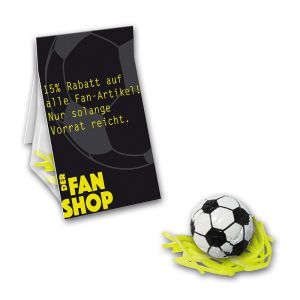 Promobag Fussballrasen mit Werbereiter