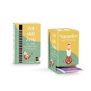 Meßmer Tee Tower Adventskalender mit Werbedruck