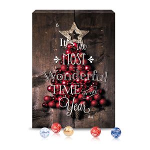 Wand Adventskalender Gourmet Edition mit Logodruck