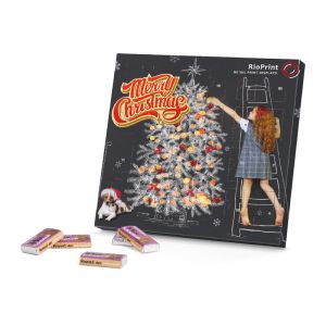 Täfelchen-Adventskalender Rettergut mit Werbedruck