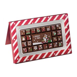 70 g Adventskalender Geschenkpackung mit Werbeanbringung