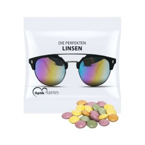 7 g Bio Bunte Schokolinsen im Werbetütchen mit Werbedruck