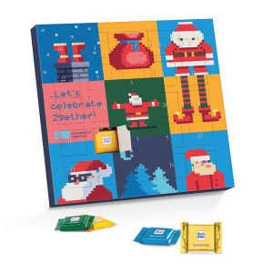 Täfelchen-Adventskalender Ritter SPORT mit Werbedruck