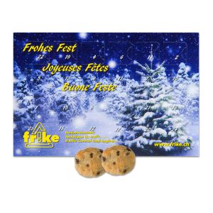 Bio Adventskalender Maxi mit Stollenkonfekt und Werbedruck