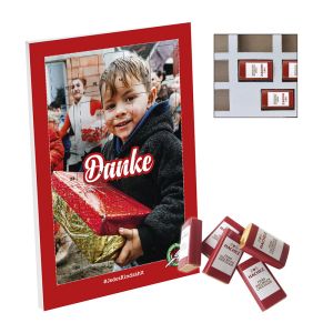 HACHEZ Tisch-Adventskalender aus 100% Papier mit Werbedruck