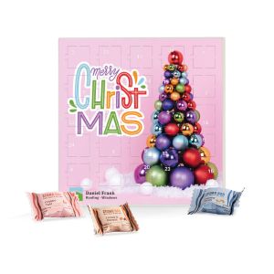 Adventskalender Zonama Zebra Bar Mini Quadratisch mit Logodruck