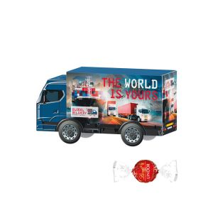 3D Präsent LKW Lindt LINDOR Milchkugeln mit Werbedruck