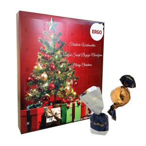 Pralinenkugeln XXL Adventskalender mit Logodruck