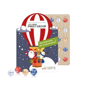 Lindt Minis individuelle Kalenderform mit Werbedruck