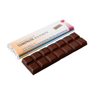 75 g Zartbitterschokoladenriegel mit Werbebanderole