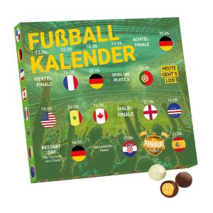Event-Kalender mit XS Brandt Knusperkugeln Black & White und Werbedruck