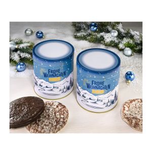 Präsent 300 g Nürnberger Elisen-Lebkuchen in Weihnachtsdose Winter im Standarddesign