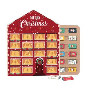 Werbe-Adventskalender ECO mit Alpenmilch Schokotäfelchen und Werbedruck