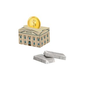 Schokotäfelchen mit Pergaminpapier in Geschenkbox mit runder Fläche und Werbedruck