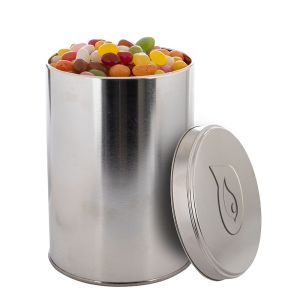 Jelly Beans in 1,3 l Metalldose mit geprägtem Deckel