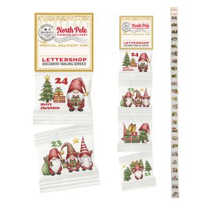 Wandaufhängung für Fruchtgummi-Ketten-Adventskalender mit individuellem Druck